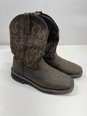 Wolverine Rancher Boots in Brown Leather Size 8 EW